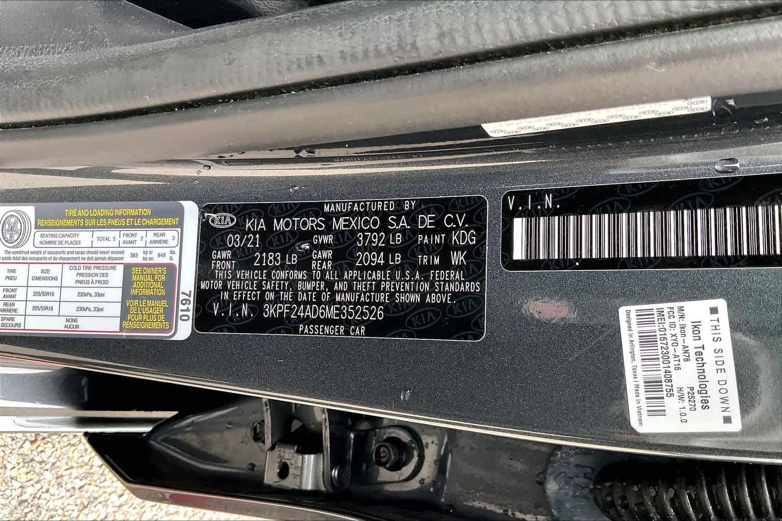 Used 2021 Kia Forte LXS FWD image 68