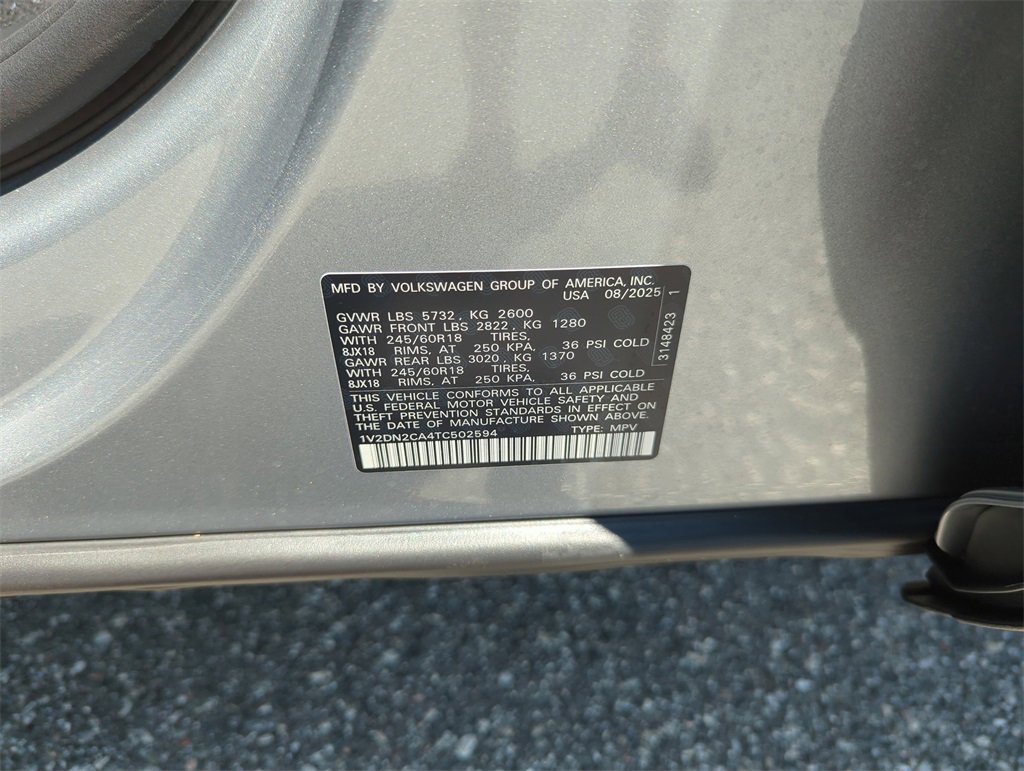 New 2026 Volkswagen Atlas SE image 44