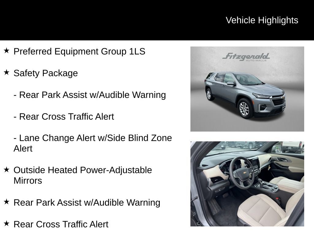 Used 2023 Chevrolet Traverse LS w/ Safety Package AWD/4WD image 9