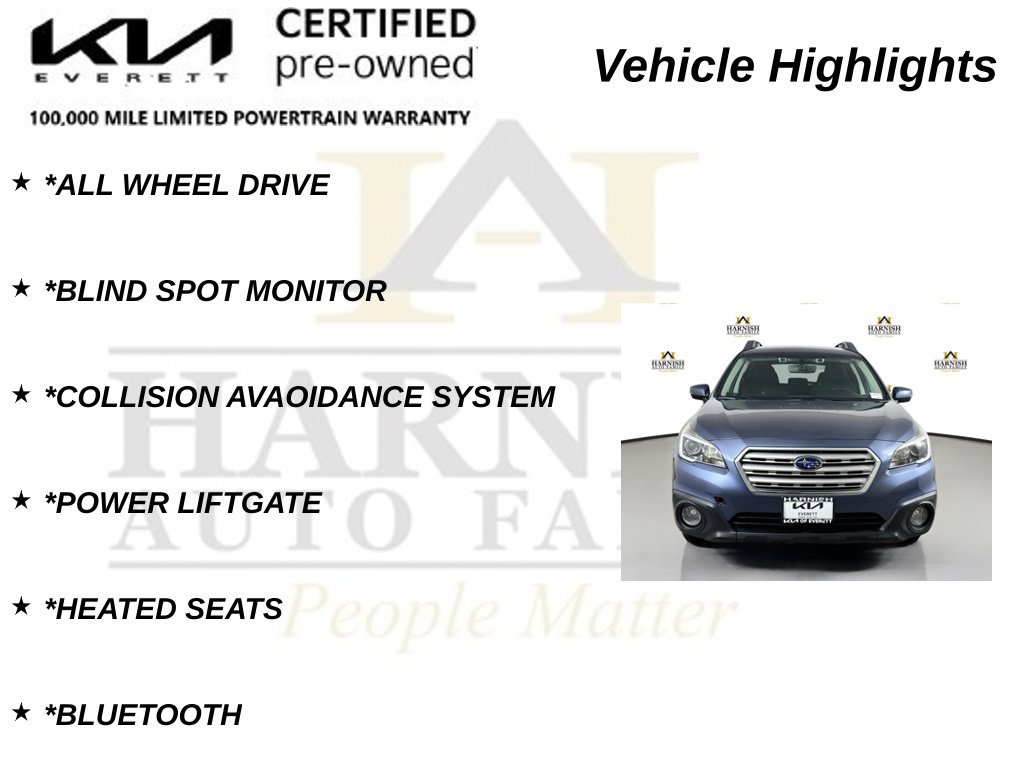 Used 2017 Subaru Outback 2.5i Premium AWD/4WD image 9
