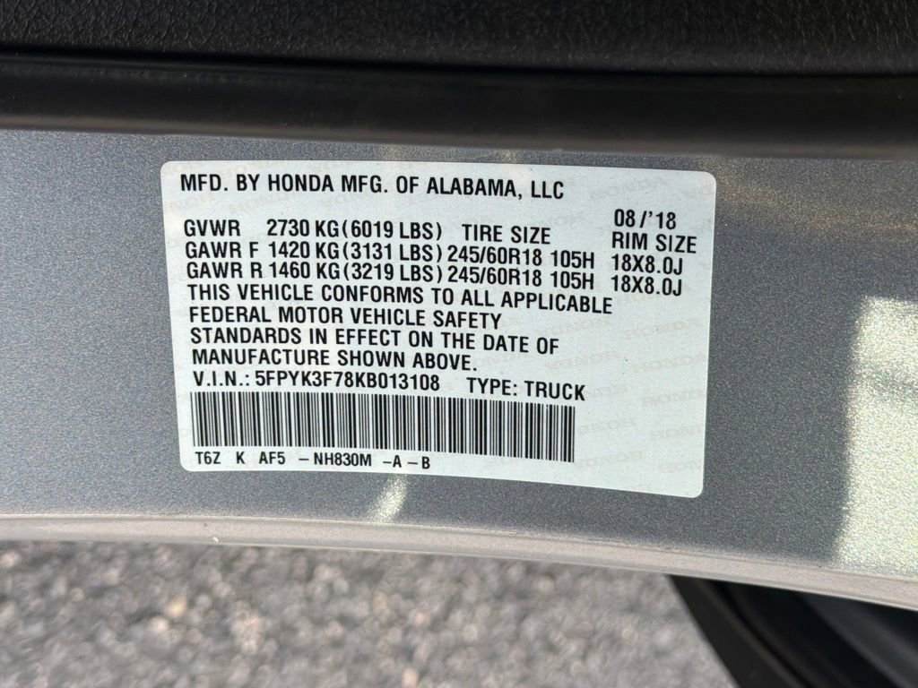 Used 2019 Honda Ridgeline RTL-E image 31