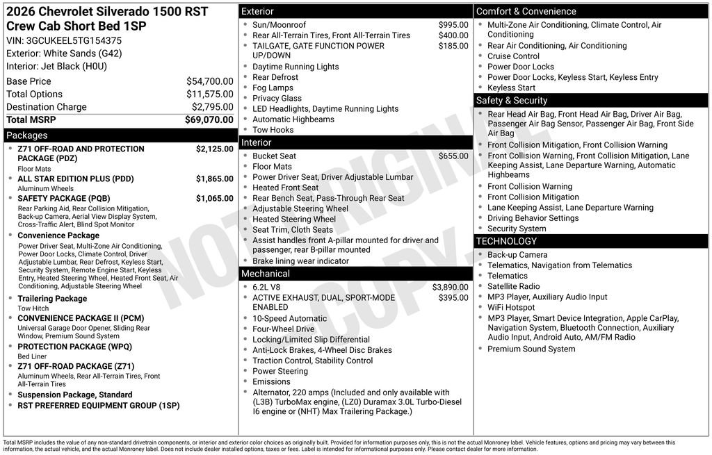 Used 2026 Chevrolet Silverado 1500 RST AWD/4WD image 9