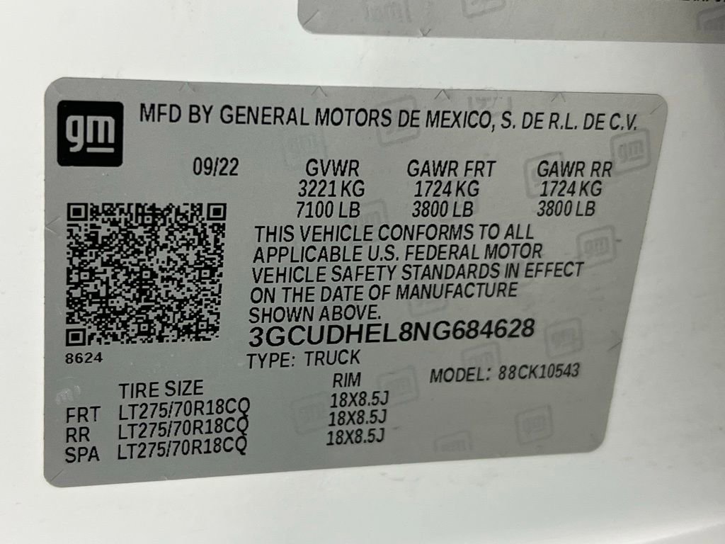 Used 2022 Chevrolet Silverado 1500 ZR2 w/ Technology Package image 38