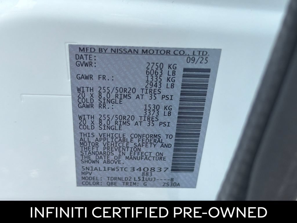 Certified 2026 INFINITI QX60 Sport w/ Dark Cargo Package AWD/4WD image 27