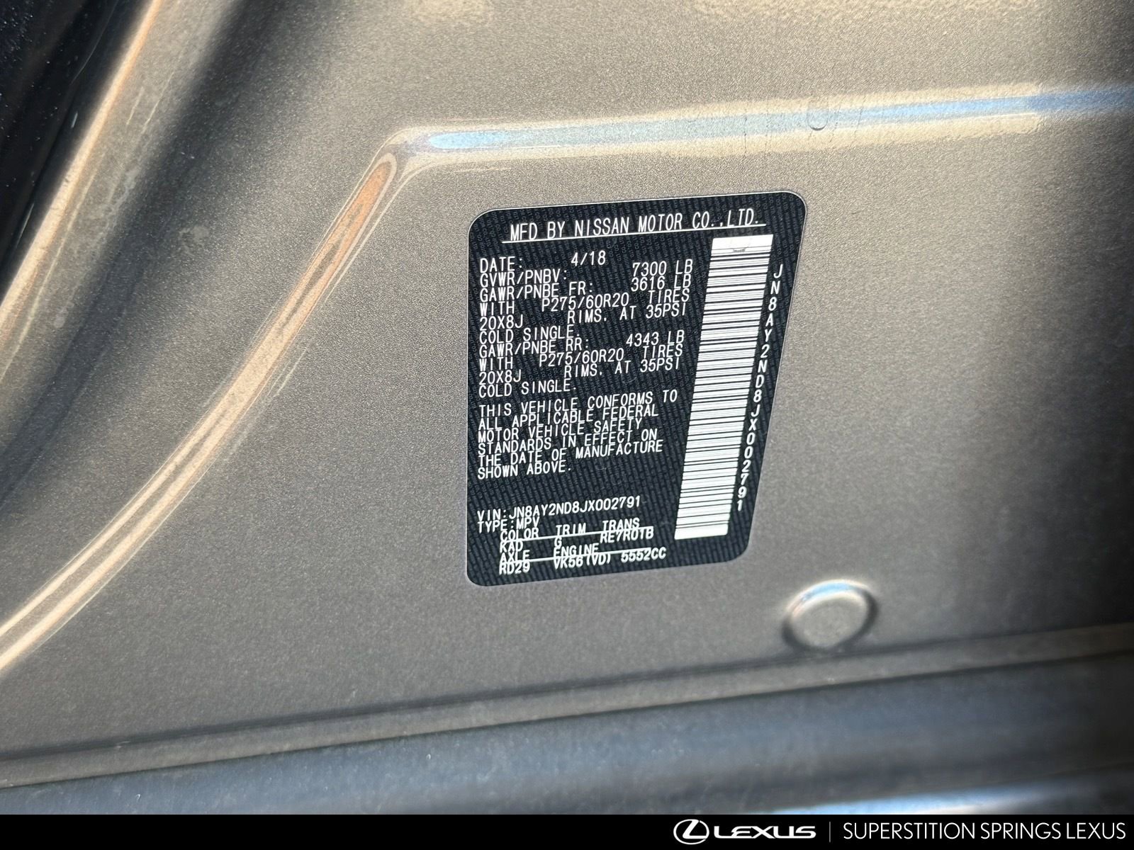 Used 2018 Nissan Armada SL w/ Moonroof Package image 13