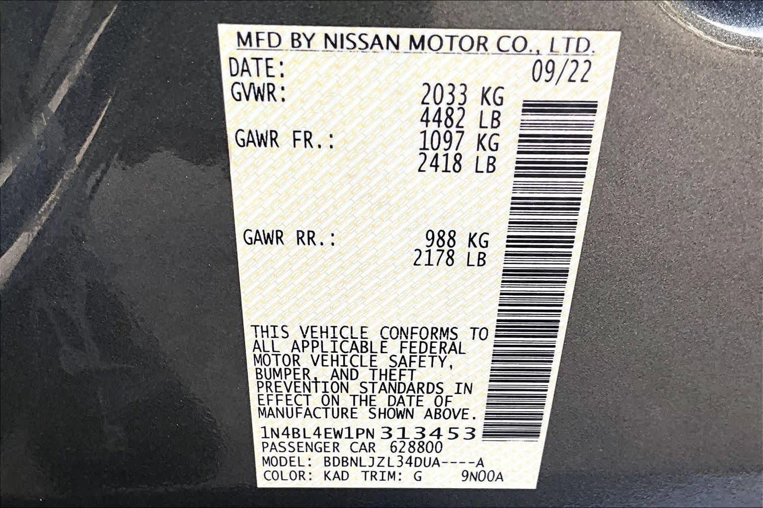 Certified 2023 Nissan Altima 2.5 SL AWD/4WD image 34