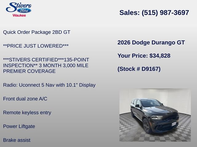 Used 2026 Dodge Durango GT AWD/4WD image 8