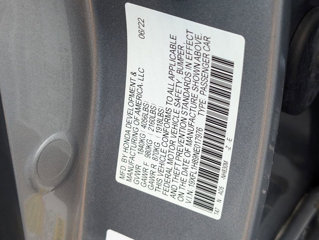 Certified 2022 Honda Civic Sport Touring image 24