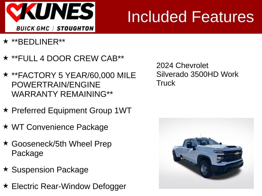 Used 2024 Chevrolet Silverado 3500 W/T image 3