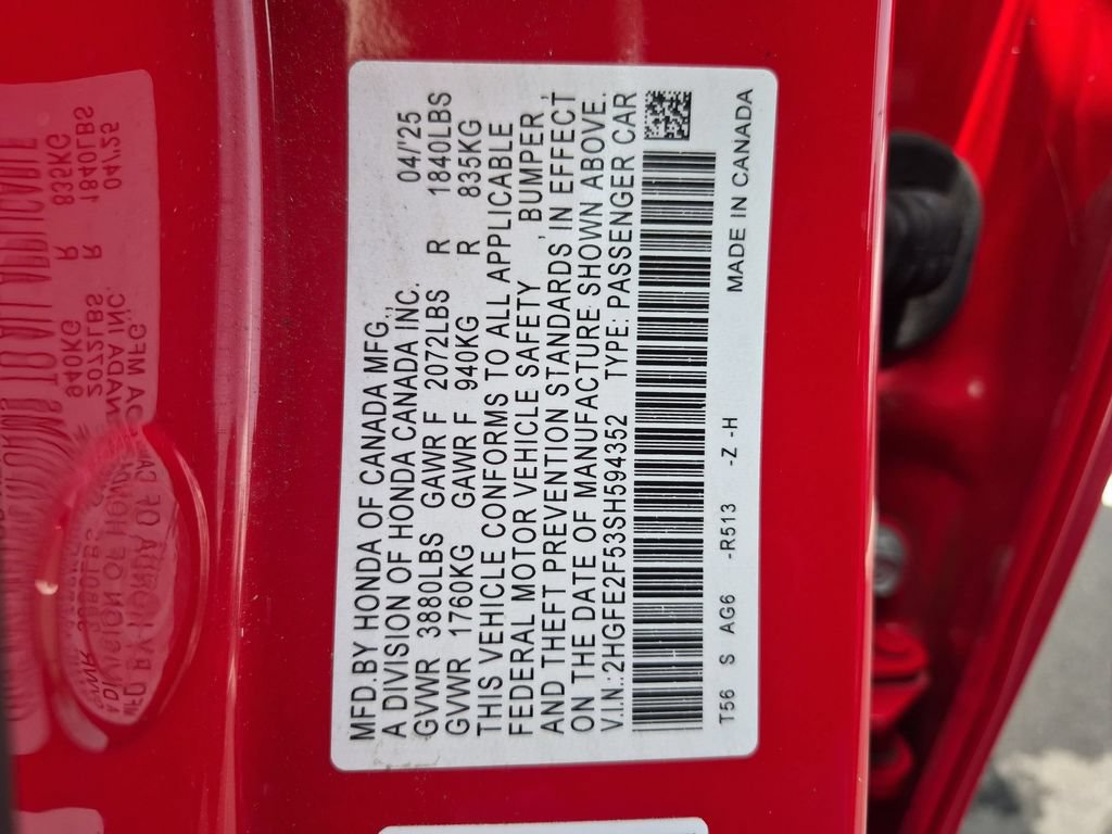 Used 2025 Honda Civic Sport image 35