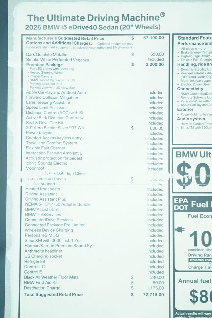 Used 2026 BMW i5 eDrive40 w/ Premium Package image 9