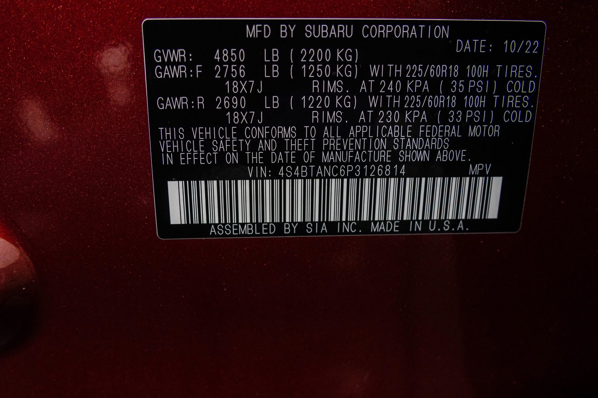 Used 2023 Subaru Outback Limited image 56