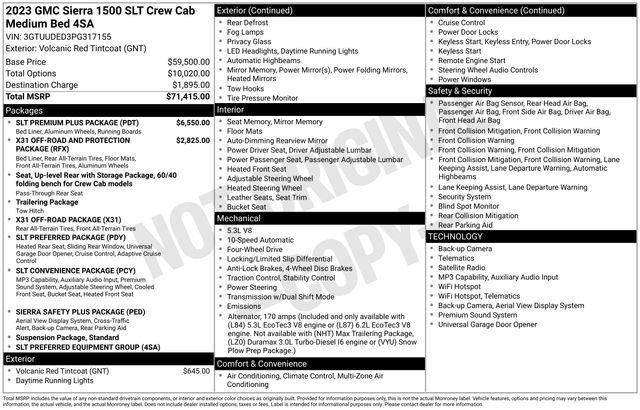 Used 2023 GMC Sierra 1500 SLT w/ SLT Premium Plus Package AWD/4WD image 4