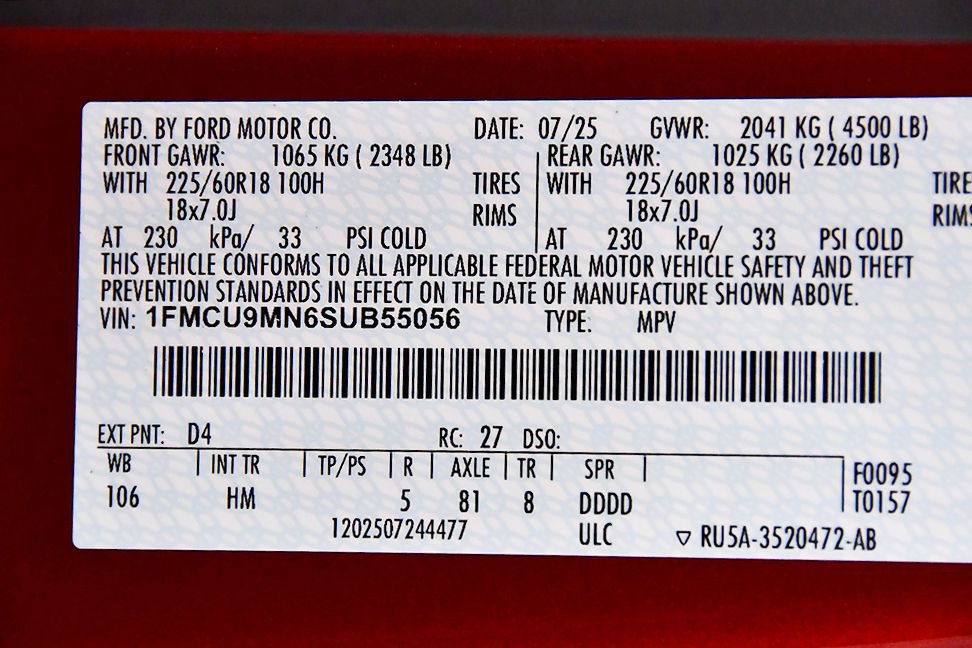 Used 2025 Ford Escape ST-Line w/ Tech Pack #1 image 18