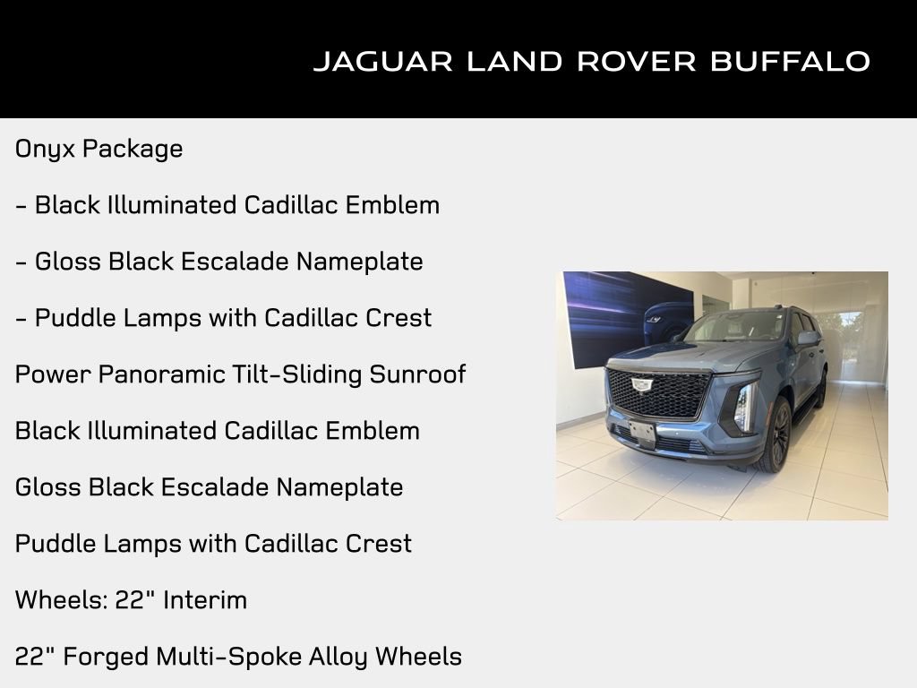 Used 2025 Cadillac Escalade Sport w/ LPO, ONYX Package AWD/4WD video 4
