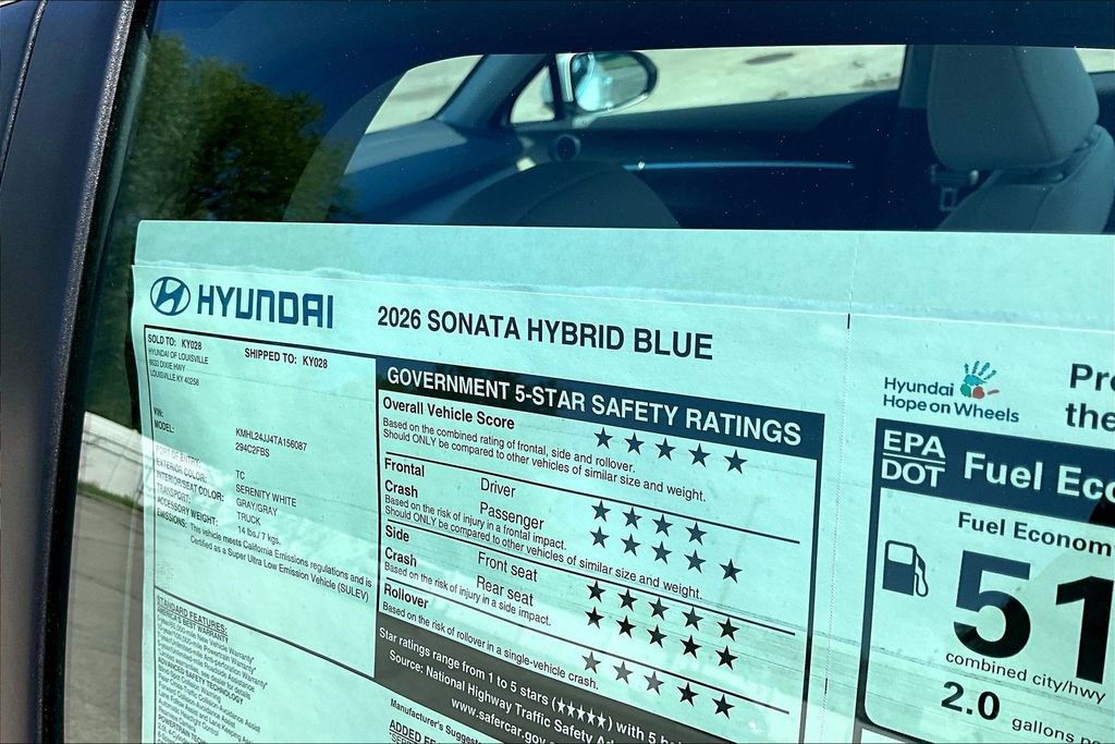 New 2026 Hyundai Sonata Blue image 14
