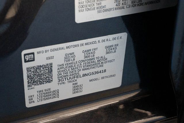 Used 2022 GMC Sierra 1500 AT4X image 42