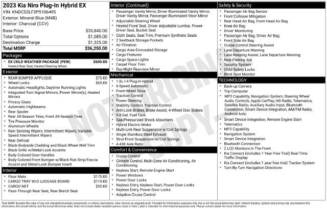 Used 2023 Kia Niro EX w/ EX Cold Weather Package FWD image 9