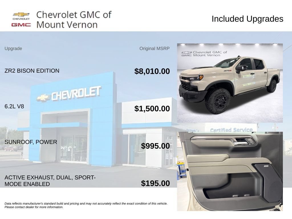 Used 2026 Chevrolet Silverado 1500 ZR2 w/ ZR2 Bison Edition AWD/4WD image 6