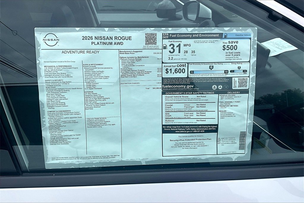 New 2026 Nissan Rogue Platinum image 36