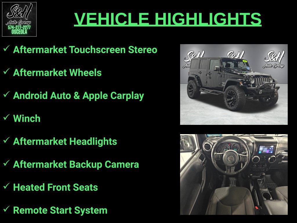 Used 2016 Jeep Wrangler Unlimited Sahara w/ Dual Top Group AWD/4WD image 3