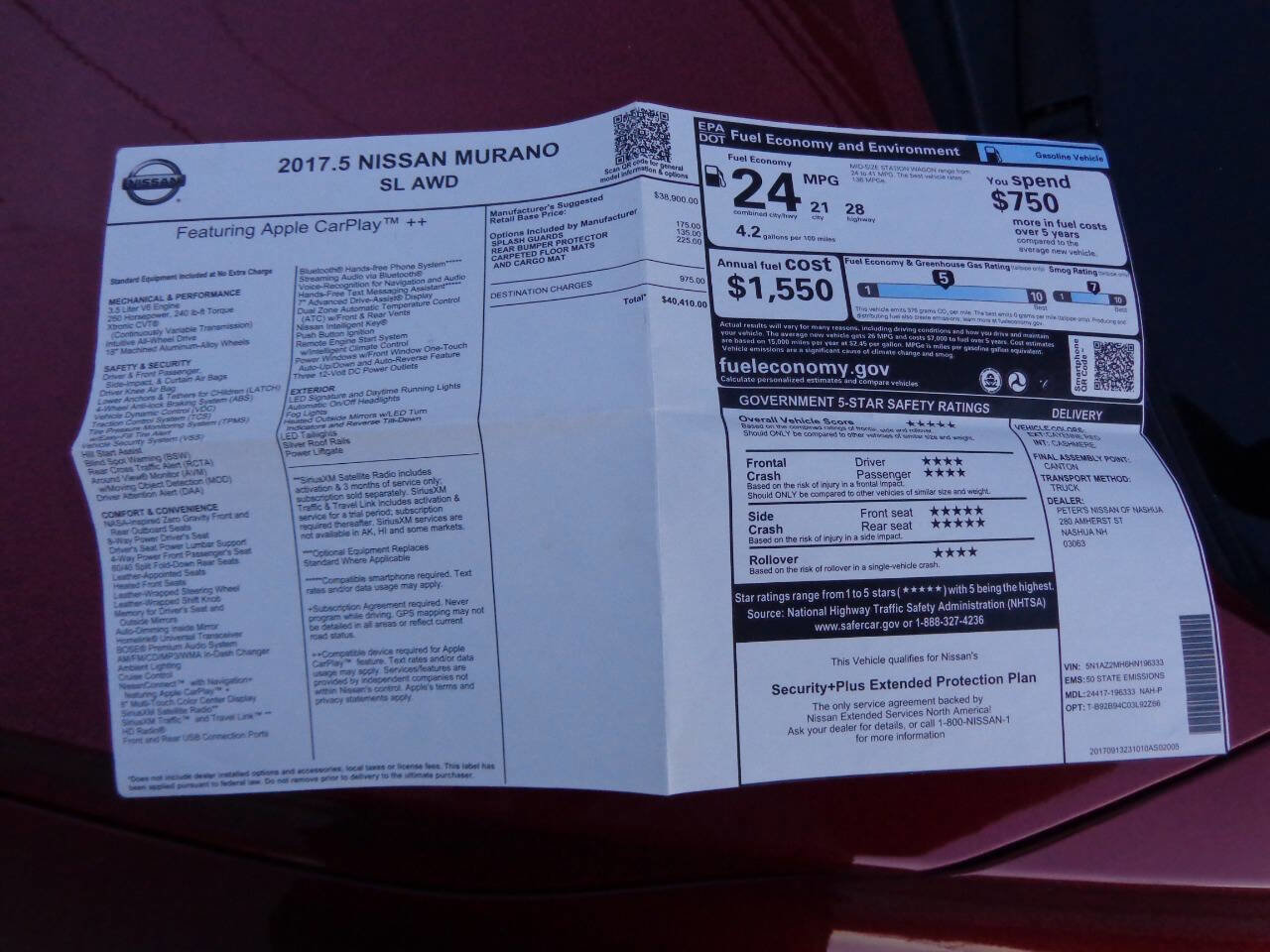 Used 2017 Nissan Murano SL image 21