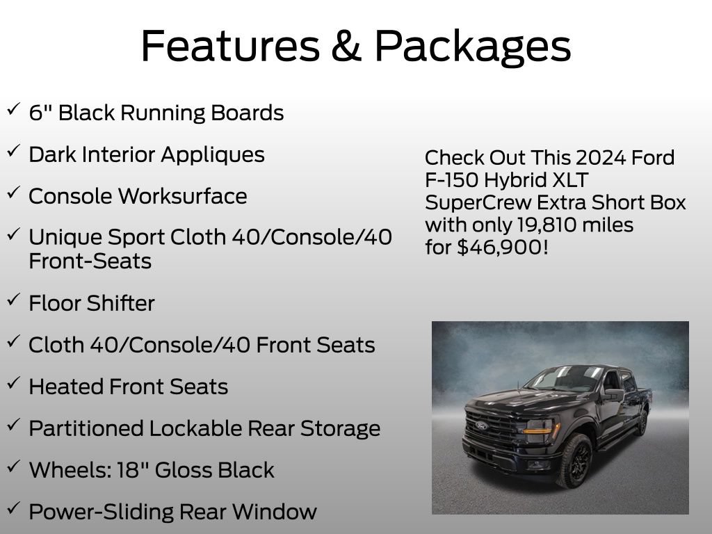 Used 2024 Ford F150 XLT w/ Equipment Group 302A MID AWD/4WD image 13
