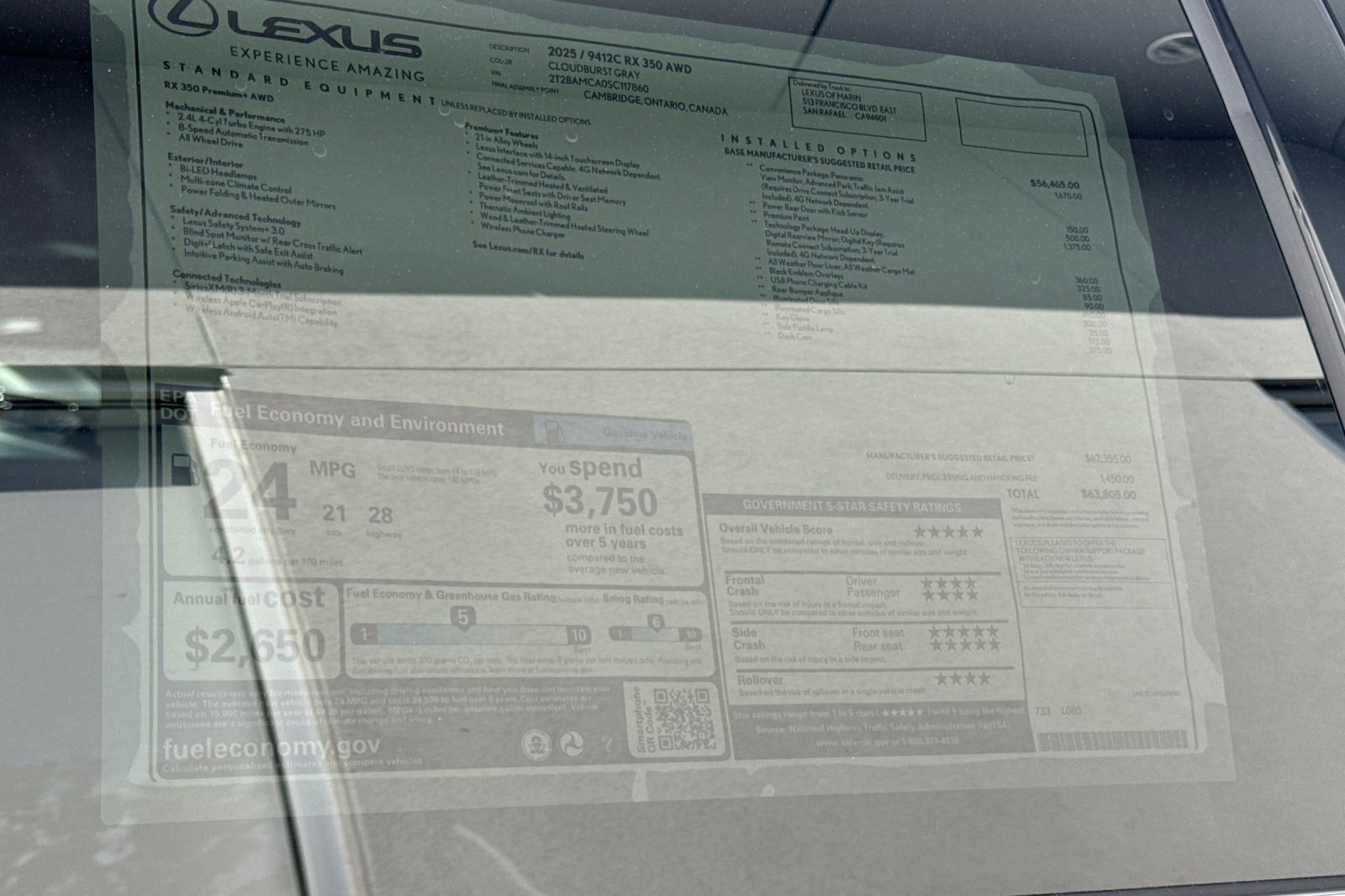 New 2025 Lexus RX 350 Premium image 28