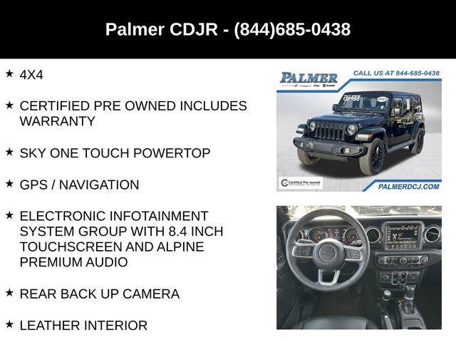 Certified 2023 Jeep Wrangler Unlimited Sahara AWD/4WD image 6