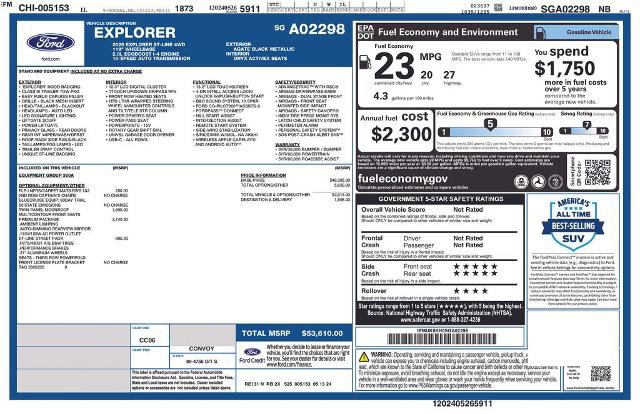 Certified 2025 Ford Explorer ST-Line w/ Premium Package image 3
