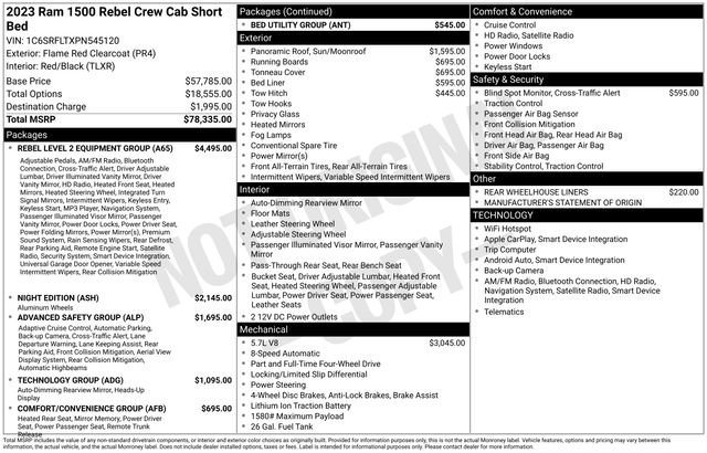 Used 2023 RAM 1500 Rebel w/ Rebel Level 2 Equipment Group image 6