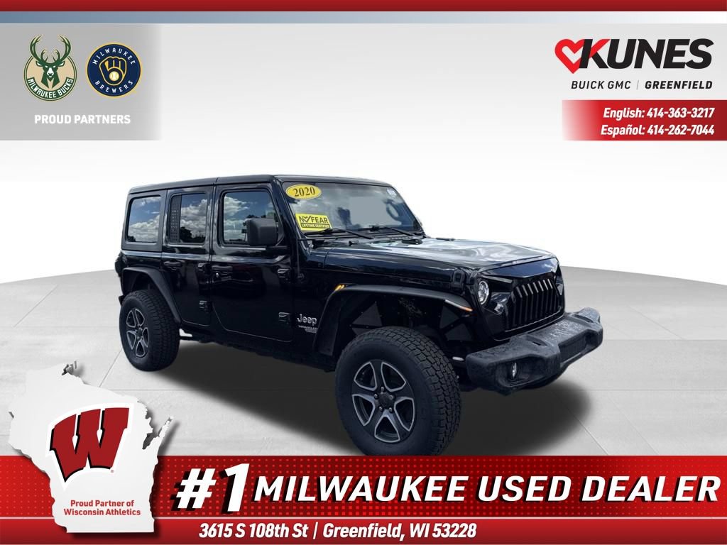 Used 2020 Jeep Wrangler Unlimited Sport S AWD/4WD image 1