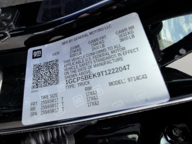 New 2026 Chevrolet Colorado W/T RWD image 19