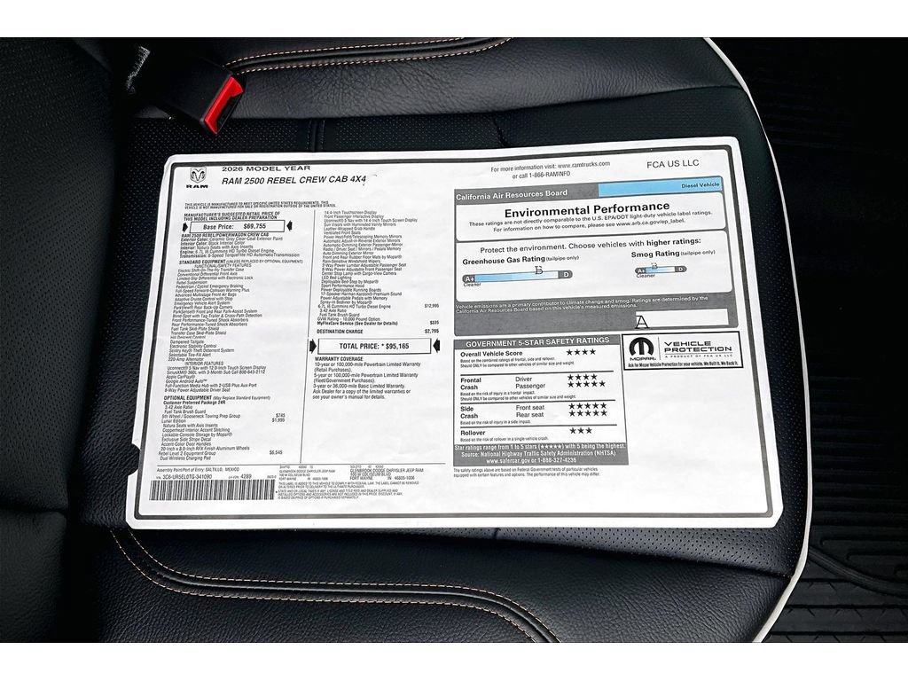 New 2026 RAM 2500 Rebel w/ Rebel Level 2 Equipment Group AWD/4WD image 15