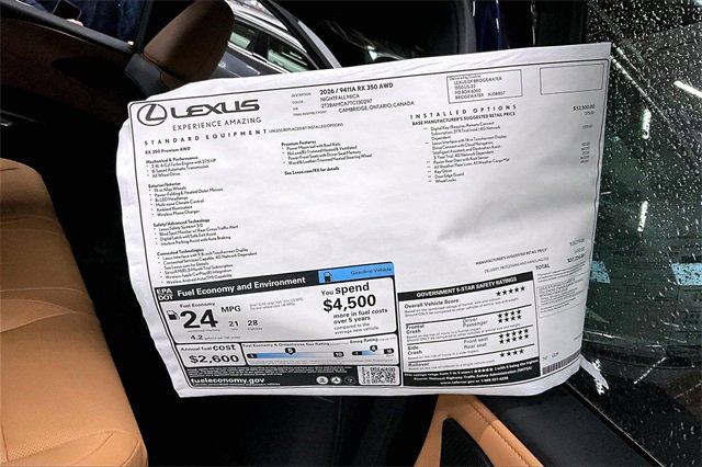 New 2026 Lexus RX 350 Premium image 14