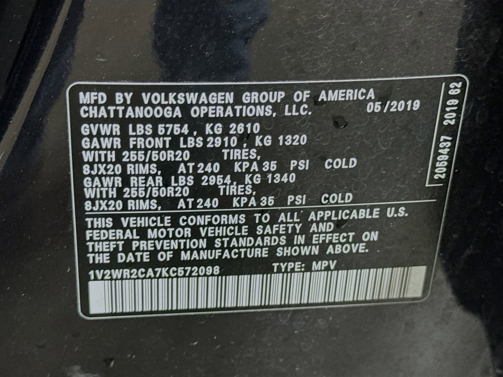 Used 2019 Volkswagen Atlas SE w/ Towing Package FWD image 40