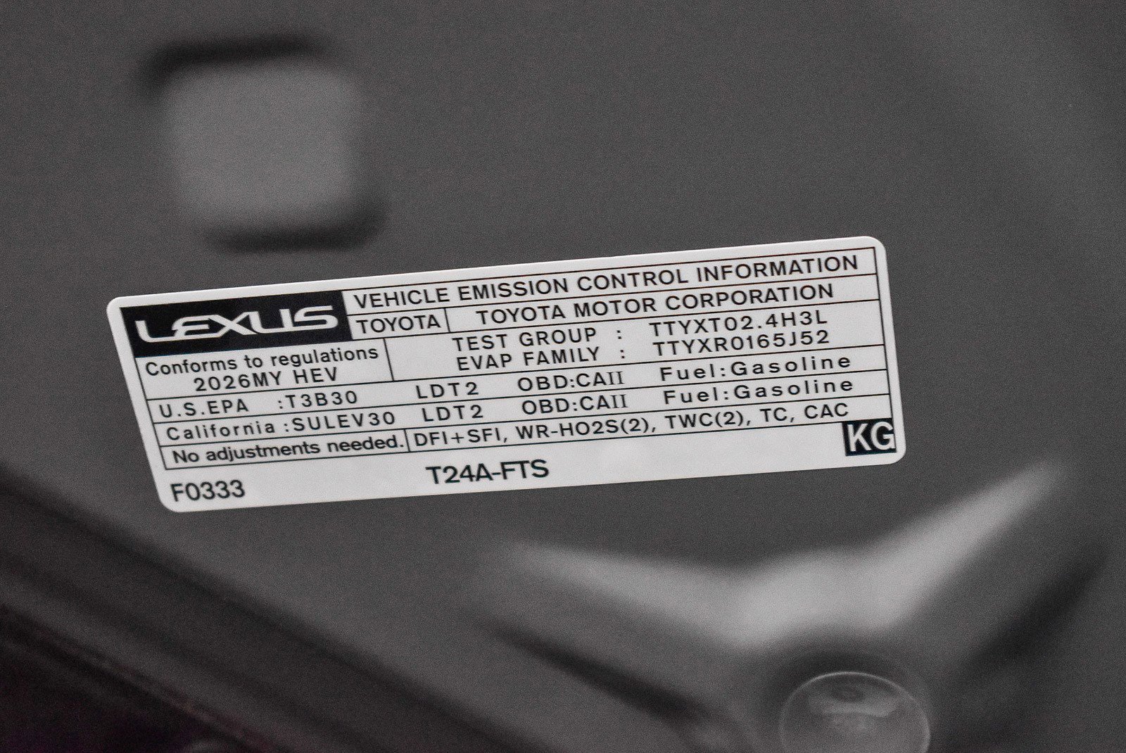 New 2026 Lexus RX 500h F Sport image 28