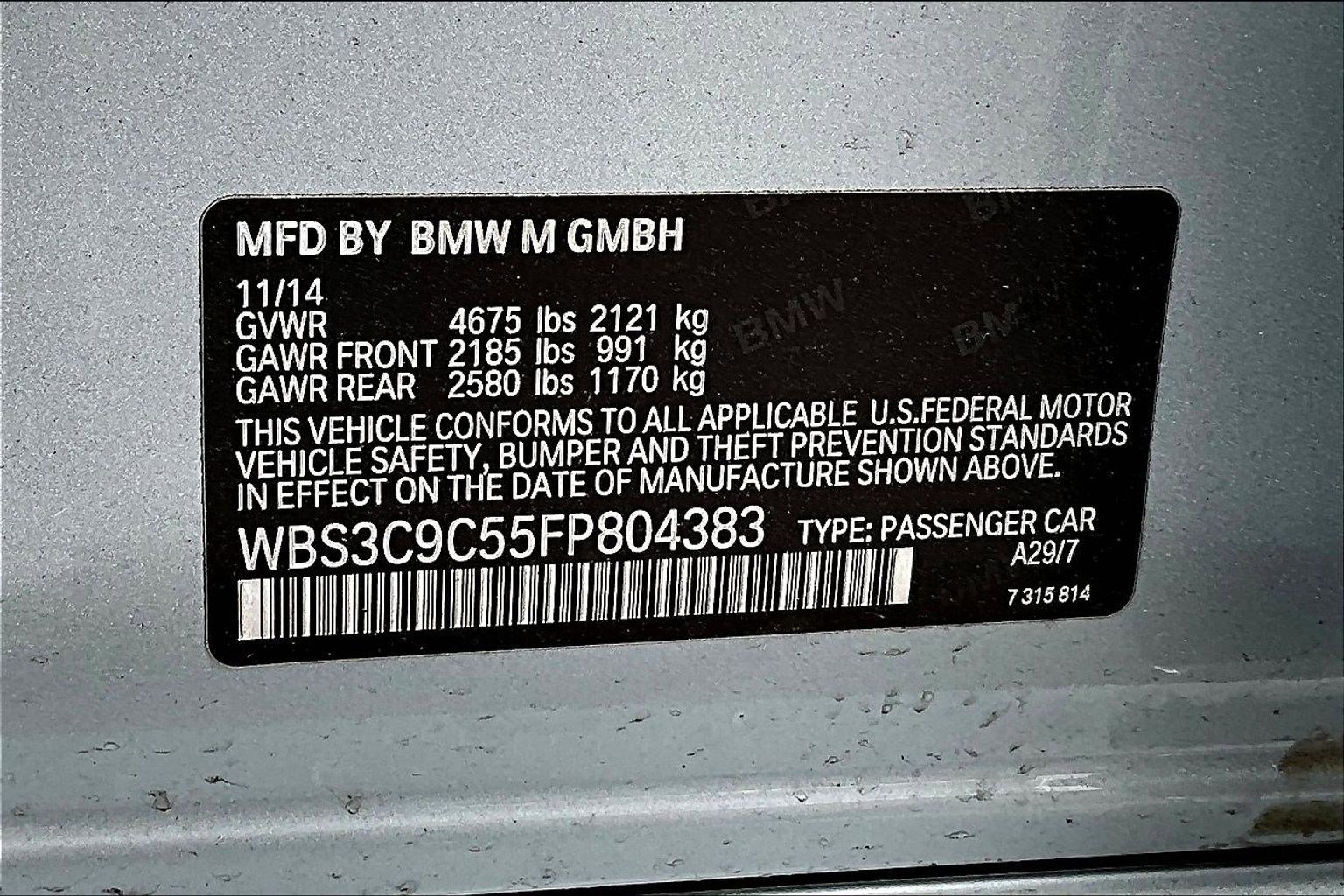 Used 2015 BMW M3 image 18