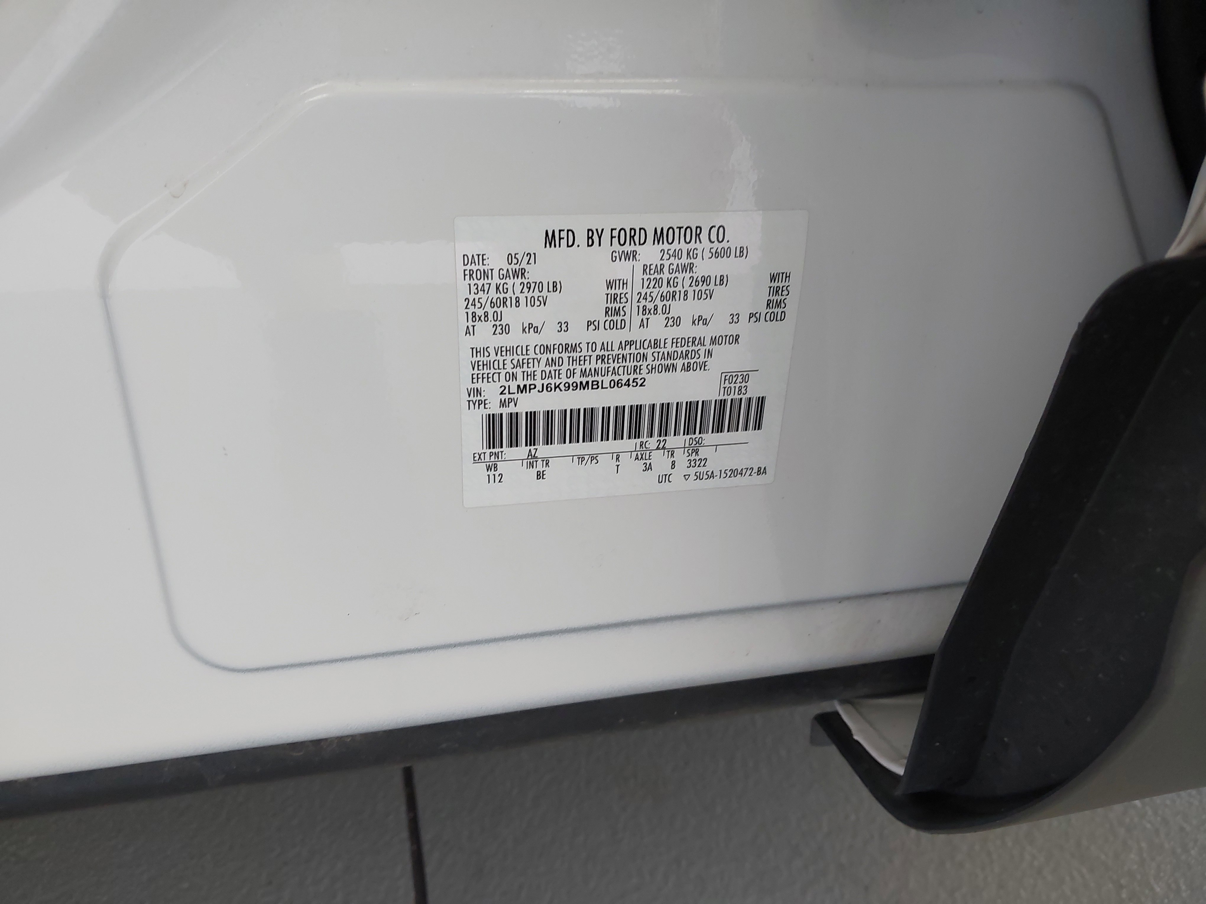 Used 2021 Lincoln Nautilus Reserve w/ Cargo Utility Package image 34