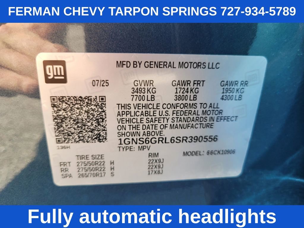 New 2025 Chevrolet Suburban High Country w/ LPO, Illumination Package image 24