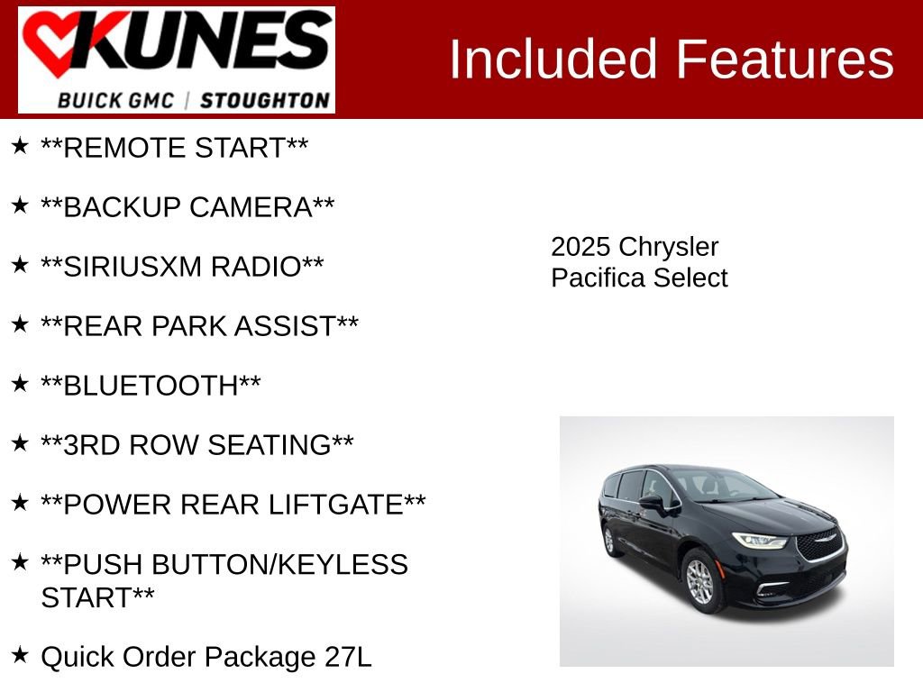 Used 2025 Chrysler Pacifica Select image 2