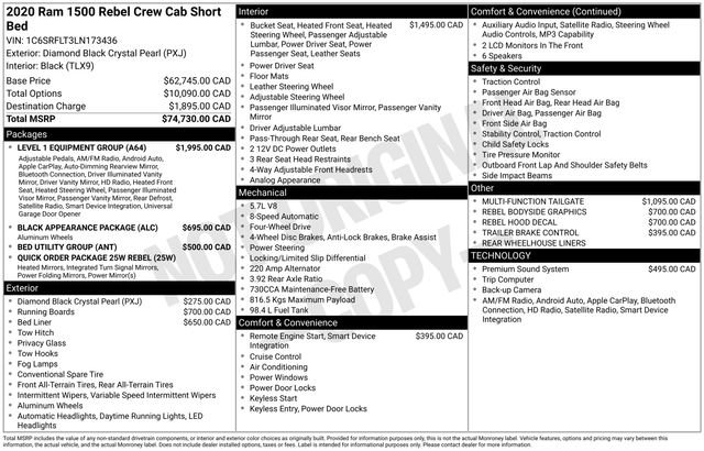Used 2020 RAM 1500 Rebel w/ Level 1 Equipment Group AWD/4WD image 33