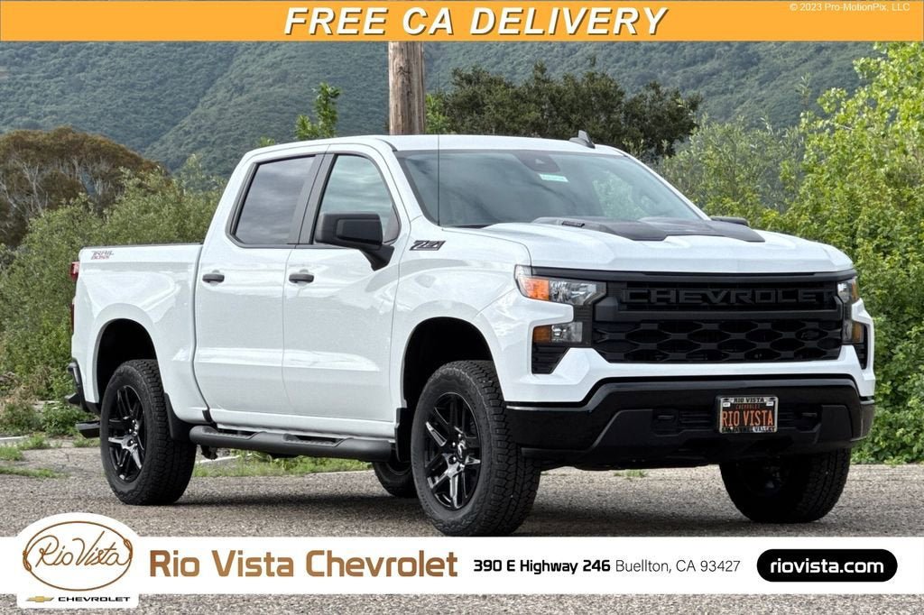 New 2026 Chevrolet Silverado 1500 Custom Trail Boss w/ Turbomax Blackout Package AWD/4WD image 1