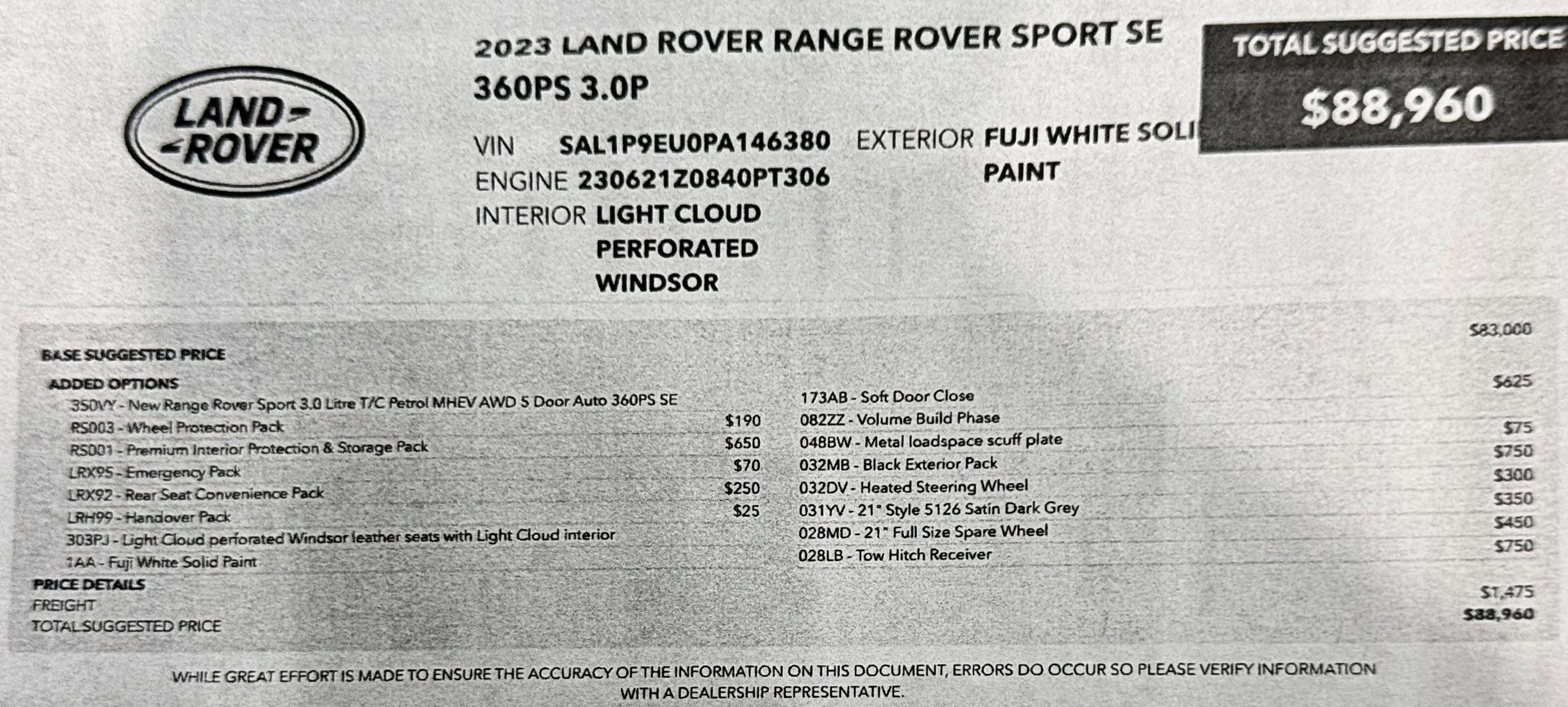 Used 2023 Land Rover Range Rover Sport SE image 2