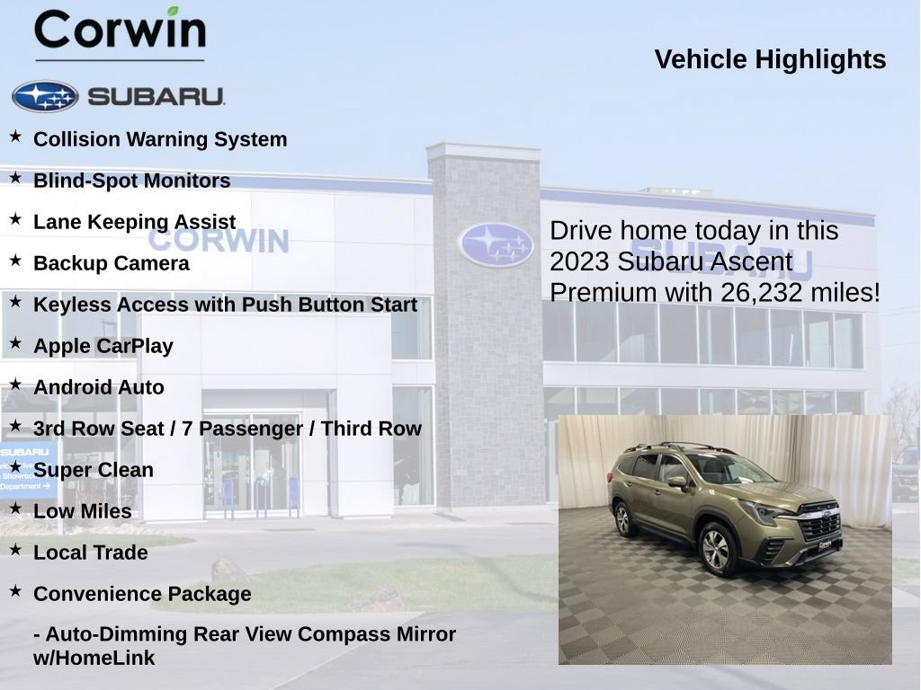 Used 2023 Subaru Ascent Premium w/ Convenience Package AWD/4WD image 6