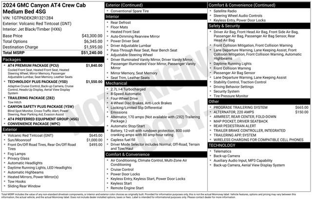 Used 2024 GMC Canyon AT4 w/ AT4 Premium Package AWD/4WD image 30