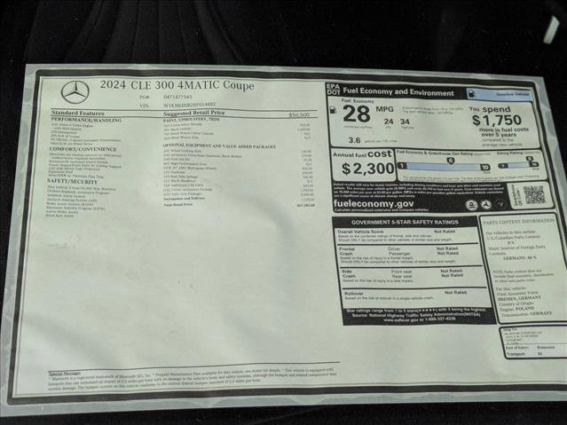 New 2024 Mercedes-Benz CLE 300 4MATIC Coupe image 21
