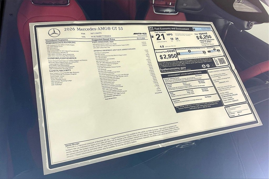 New 2026 Mercedes-Benz AMG GT 53 image 13