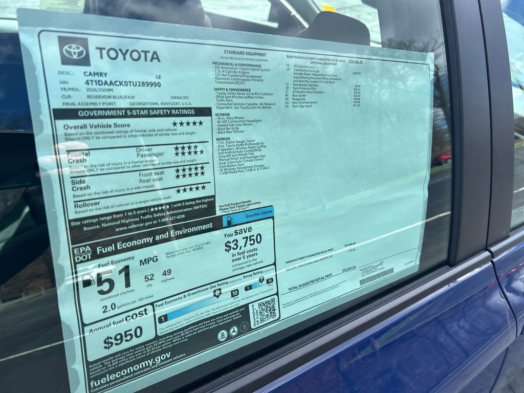 New 2026 Toyota Camry LE image 30