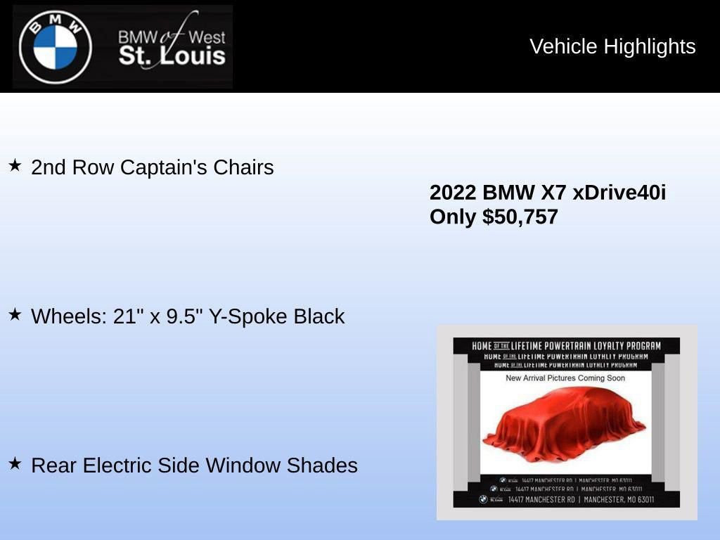 Used 2022 BMW X7 xDrive40i w/ Premium Package image 39